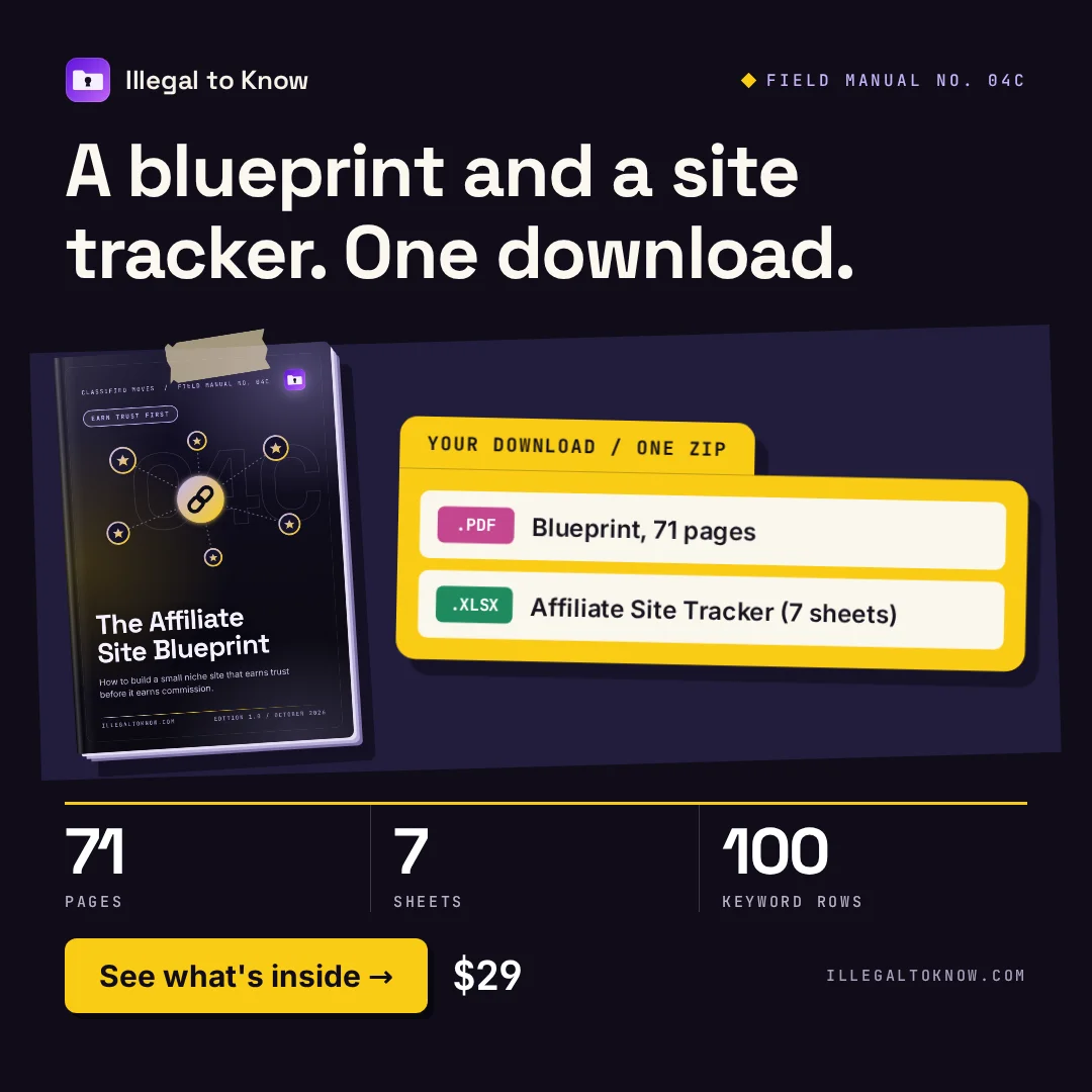 The Affiliate Site Blueprint: preview 2