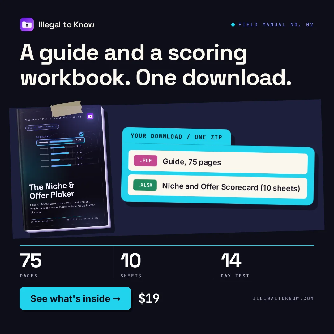 The Niche & Offer Picker: preview 2