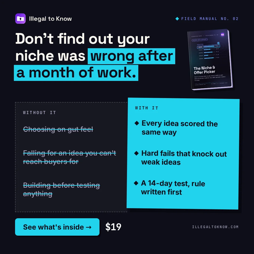 The Niche & Offer Picker: preview 3
